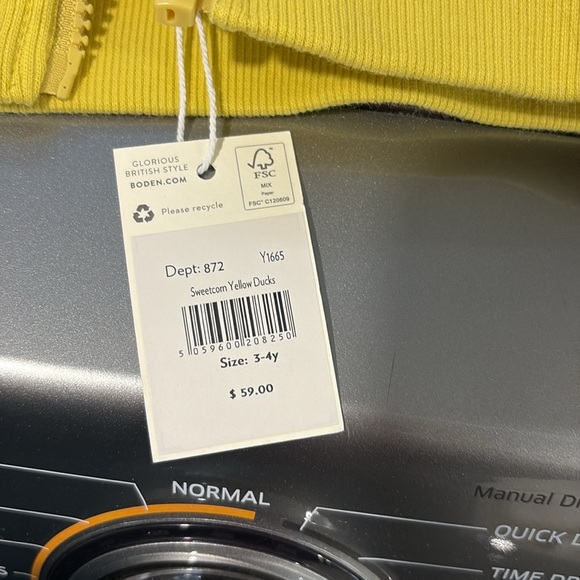 Baby Boden Shearling Lined Hoodie NWT - Picture 2 of 3